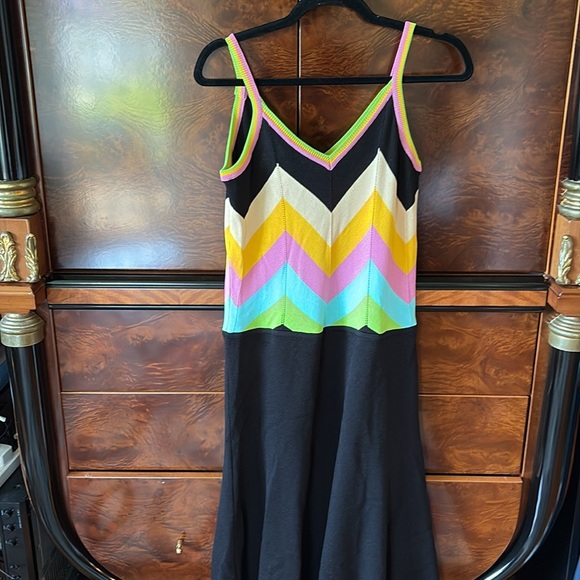 Moschino Colorful Chevron Knit Dress - Picture 3 of 4